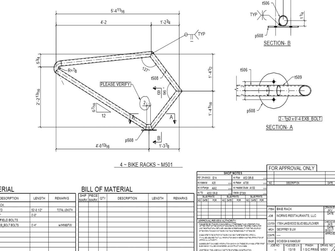 Trash Enclosure Gate & Ladder | Welcome to Steel Detailing Firm - (SDF)