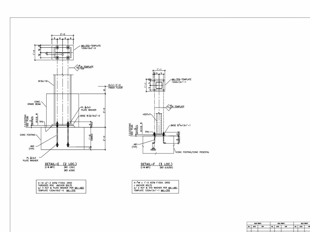 Anchor Bolt | Welcome to Steel Detailing Firm - (SDF)