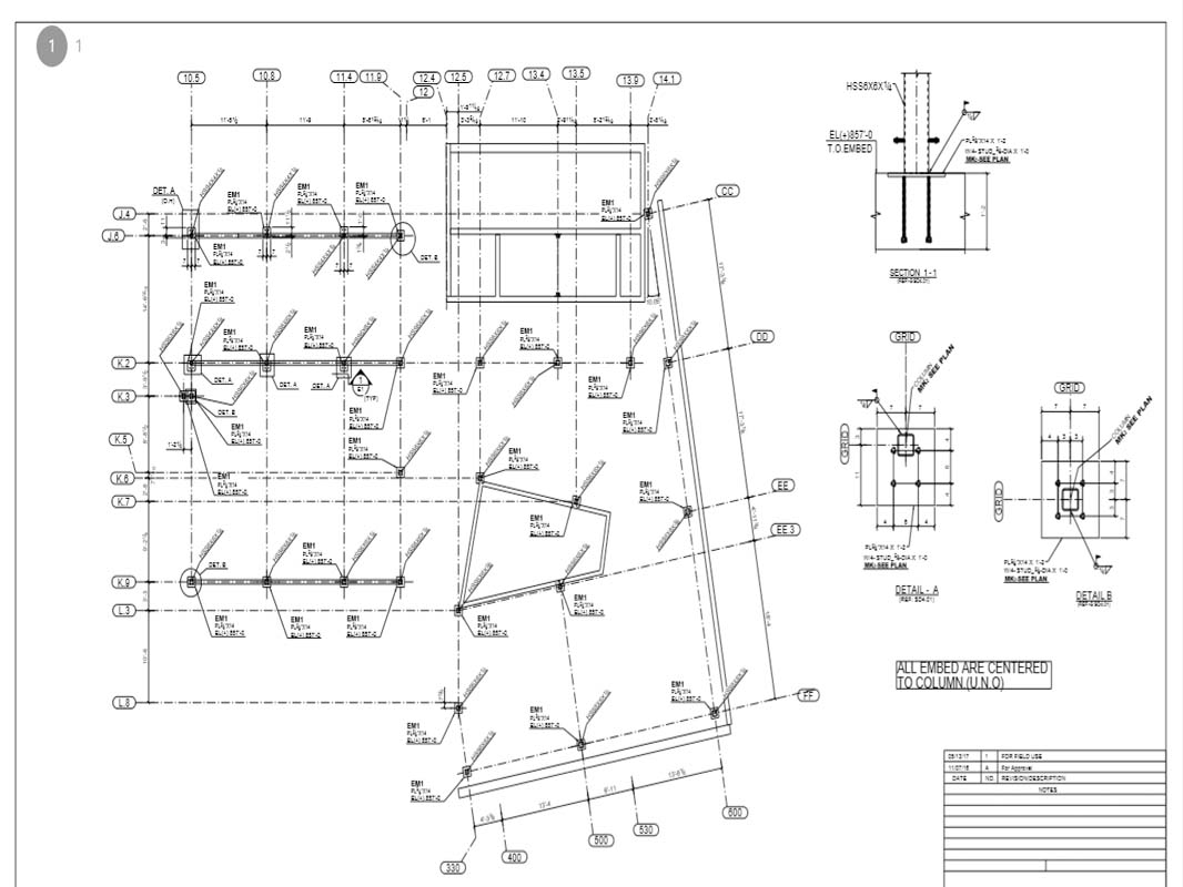 Embed, Roof Top | Welcome to Steel Detailing Firm - (SDF)